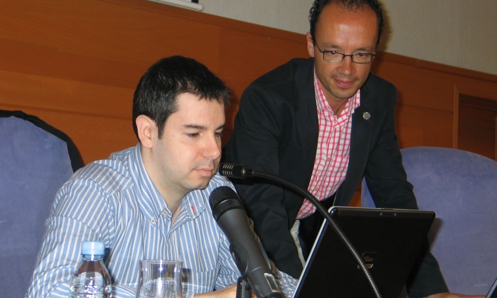 Albert Gabàs, en una charla en la Universidad de Jaén. (EFE)