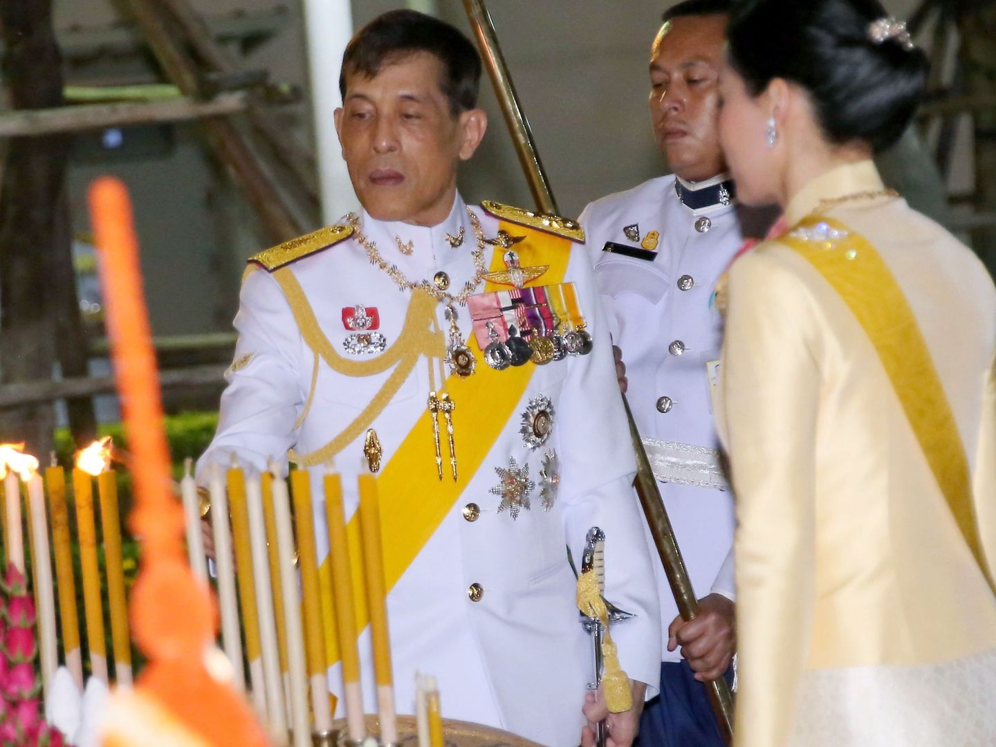 El rey y su mujer, en su reciente visita a Tailandia. (Reuters)