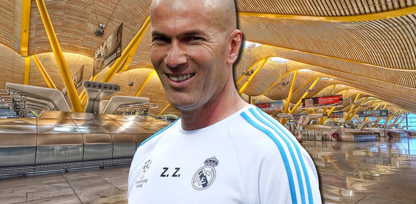Foto: Zidane en un fotomontaje realizado en Vanitatis