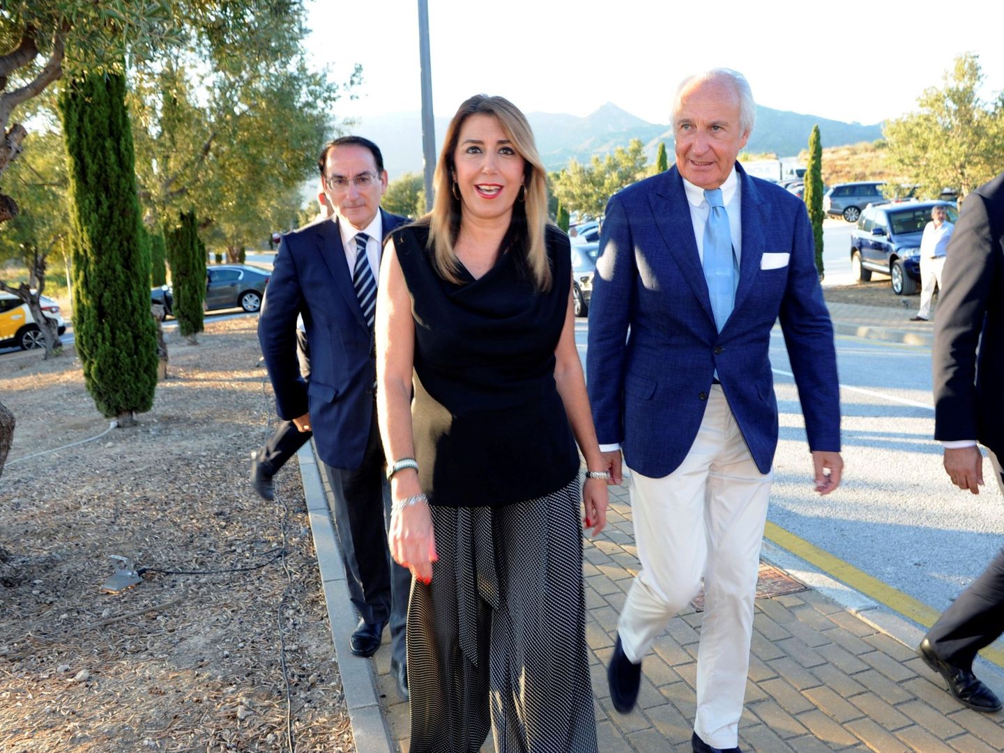 La presidenta de la Junta de Andalucía, Susana Díaz, junto al empresario Ricardo Arranz. (EFE)