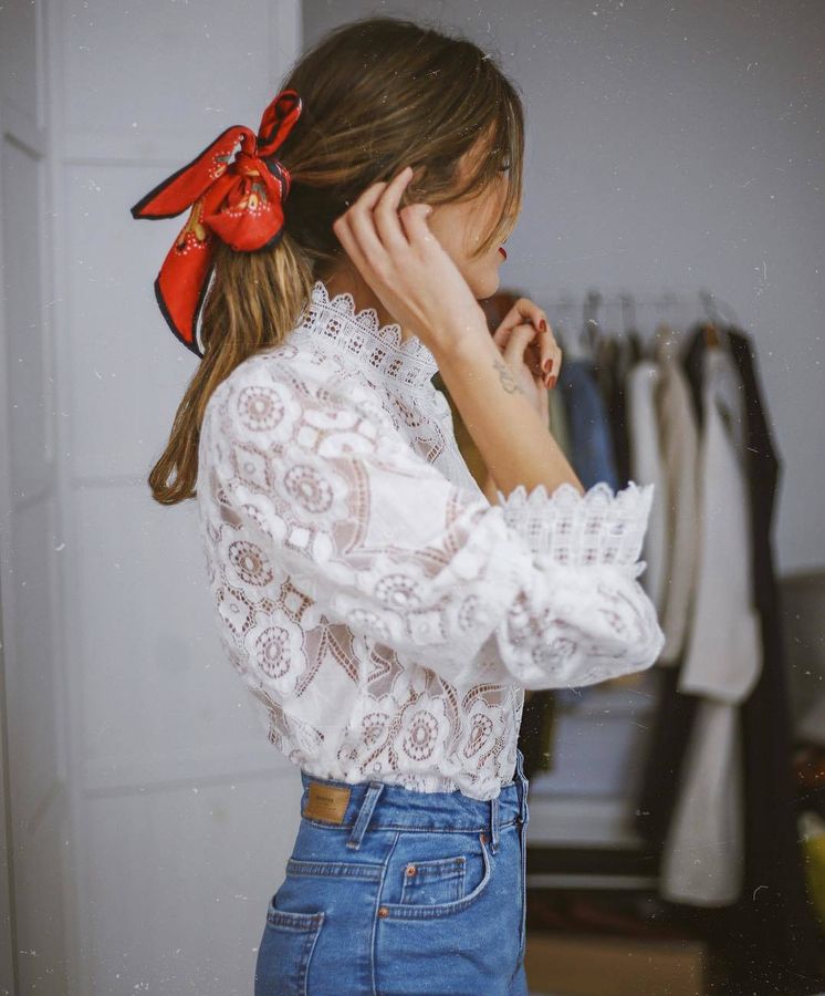 Foto: De estilo romántico y superbonita, así es esta blusa: el último éxito de Zara. (Instagram)