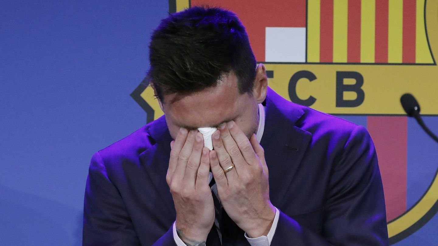 Messi, el día que se despidió del FC Barcelona. (EFE)