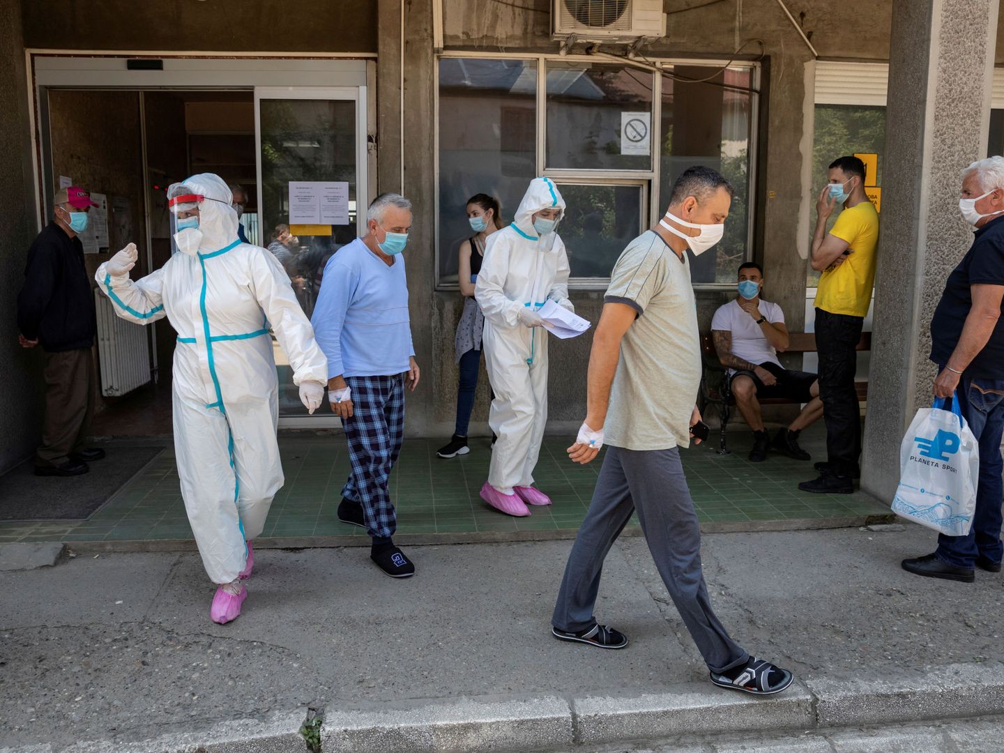 El hospital de Enfermedades Infecciosas y Tropicales en Belgrado. (Reuters)