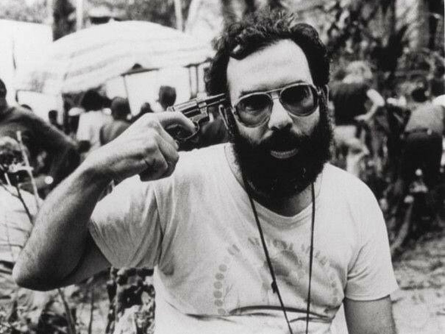Coppola durante el rodaje de 'Apocalypsie Now'