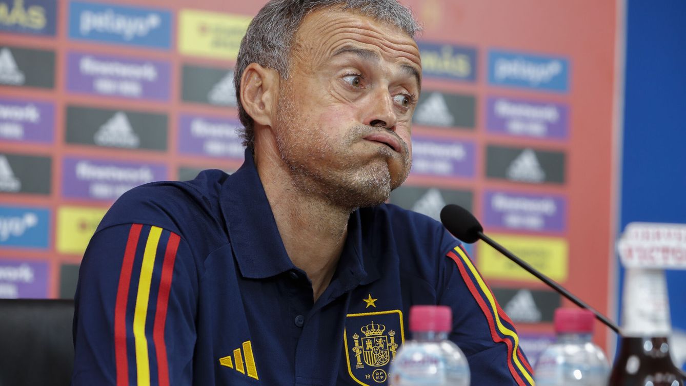 Foto: El entrenador de la Selección española, Luis Enrique, en rueda de prensa. (EFE/Javier Belver)