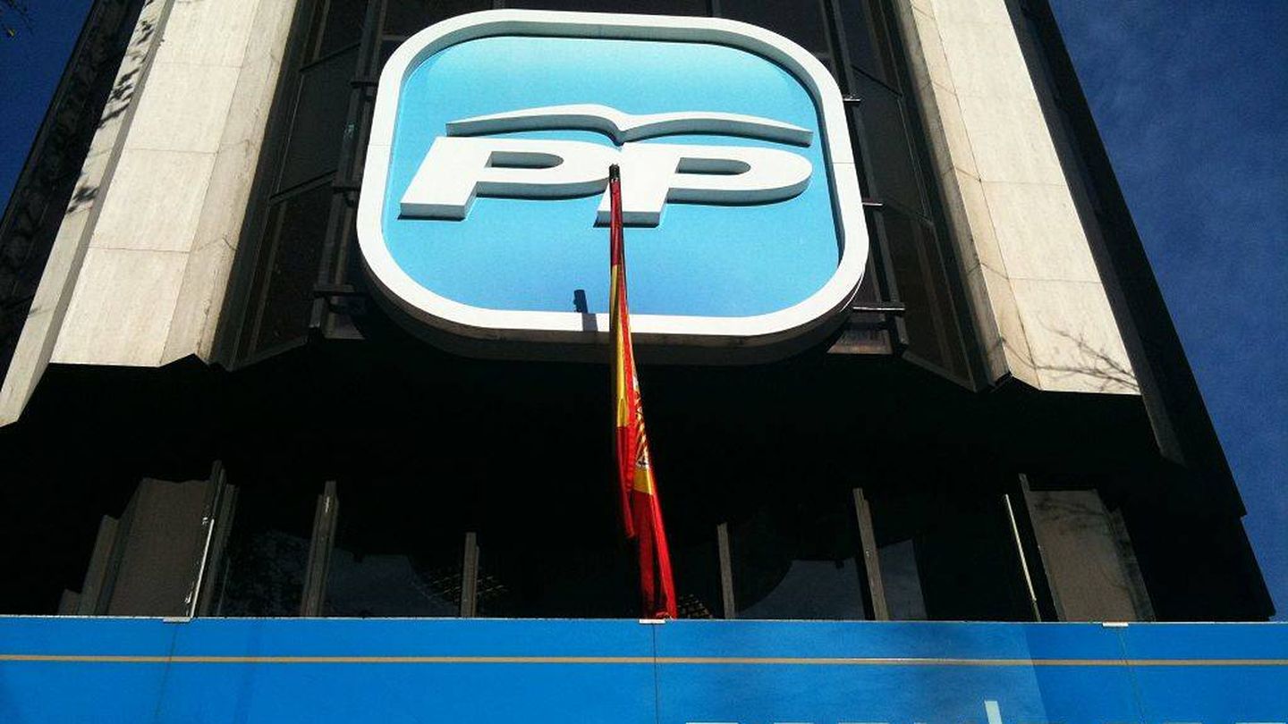 Fachada de la sede del PP en la calle Génova de Madrid.