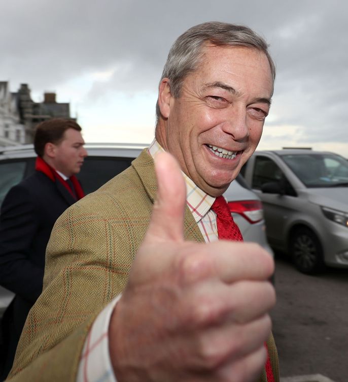 El líder del Partido Brexit, Nigel Farage. (Reuters)