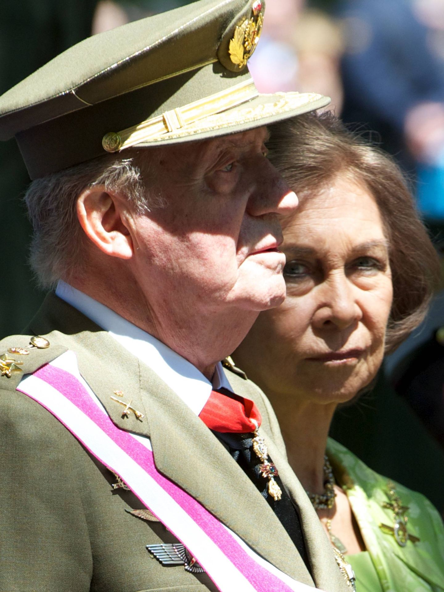 El rey Juan Carlos y la reina Sofía en una imagen de archivo. (Getty)