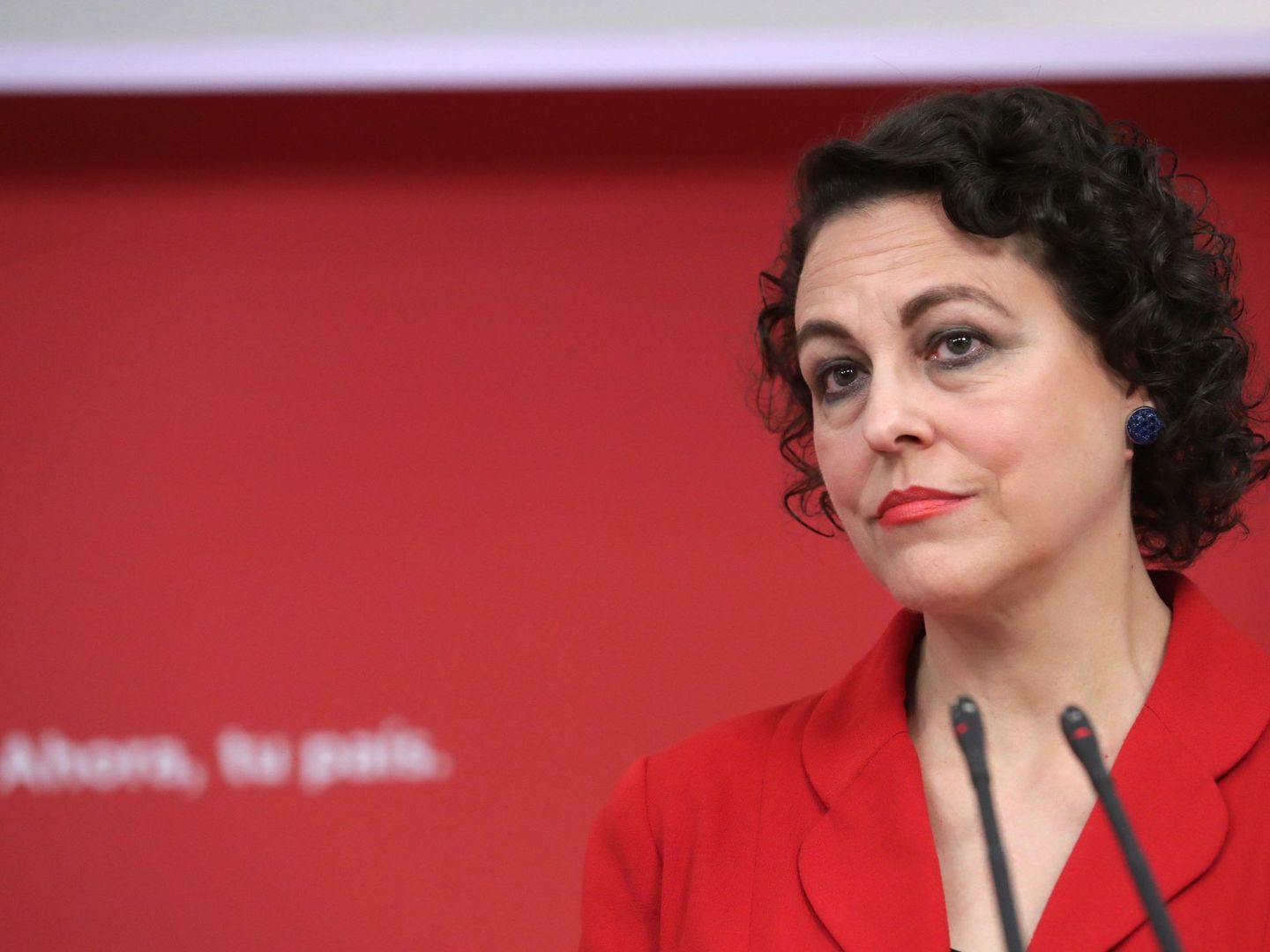 La exdiputada Magdaleno Valerio, nueva ministra de Trabajo, el pasado enero en Ferraz. (EFE)