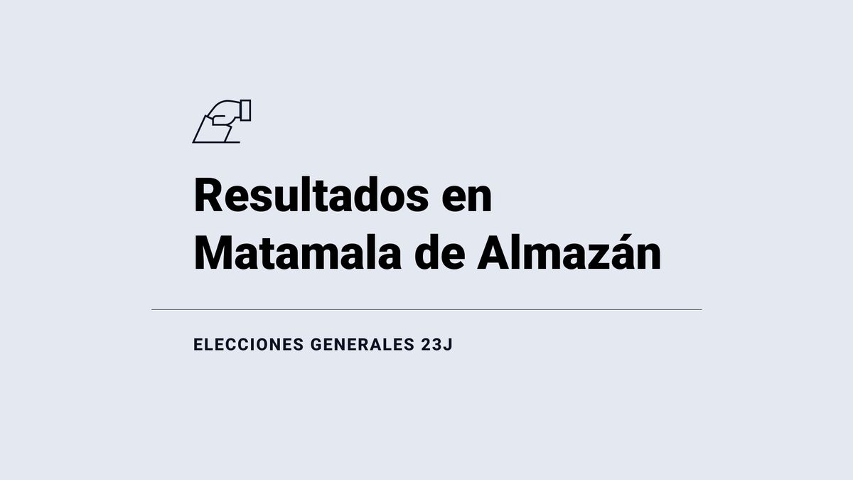 Resultados y ganador en Matamala de Almazán durante las elecciones del 23 de julio: escrutinio, votos y escaños, en directo