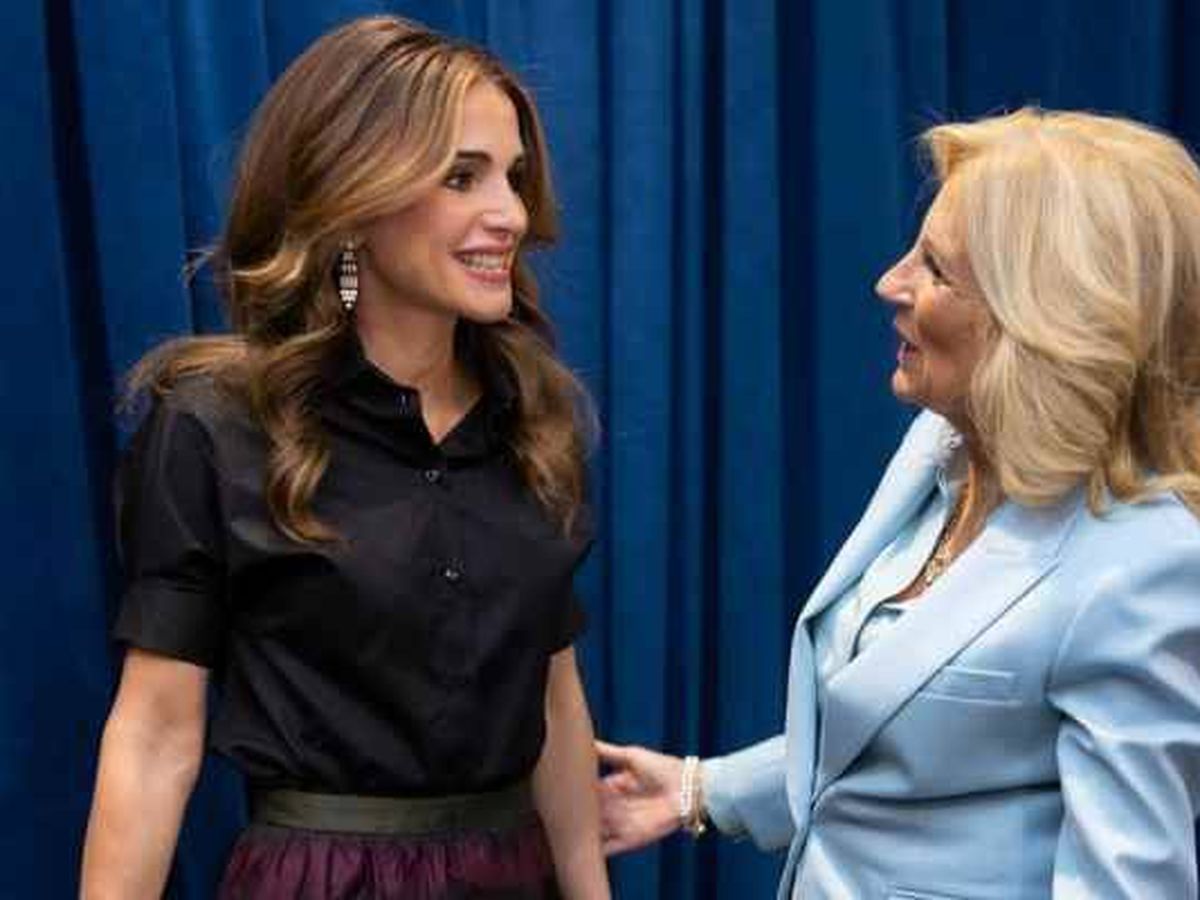 Foto: Rania de Jordania junto a Jill Biden en NY. (Instagram/@queenrania)