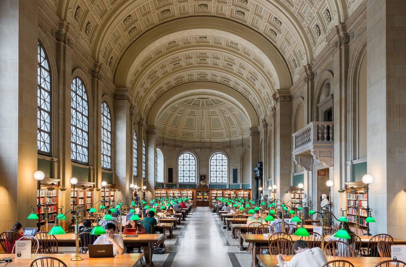 Gustavino participó en el diseño de la biblioteca pública de Boston (Fuente: iStock)