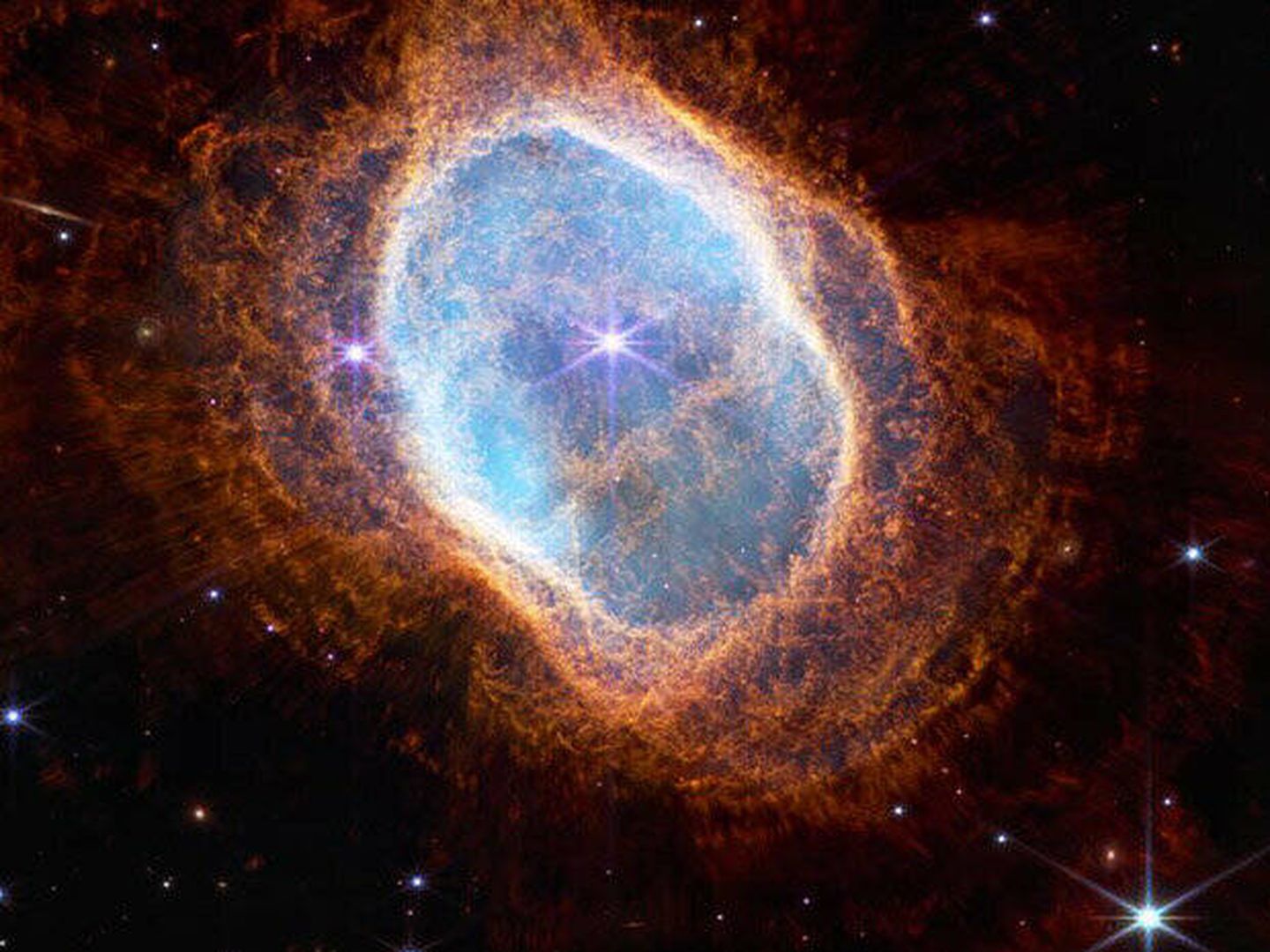 Nebulosa del Anillo del Sur por James Webb. (NASA)