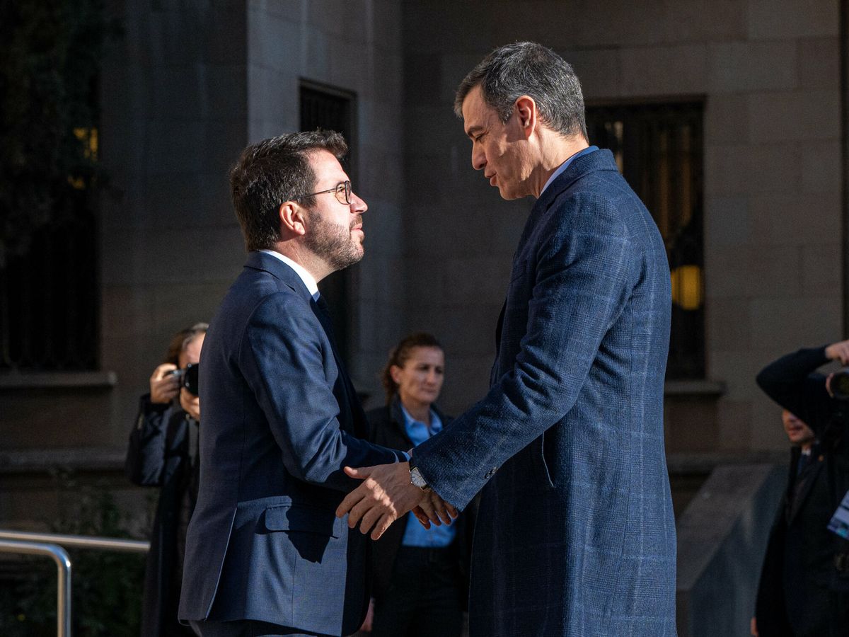 Foto: Pedro Sánchez y Pere Aragonès inauguran el superordenador MareNostrum 5 en Barcelona. (Europa Press/Kike Rincón)
