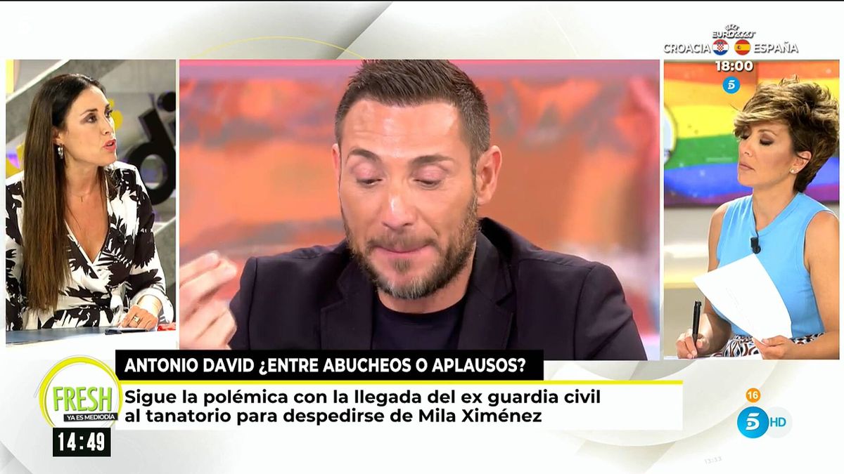 Isabel Rábago condena los abucheos a Antonio David en el funeral de Mila Ximénez