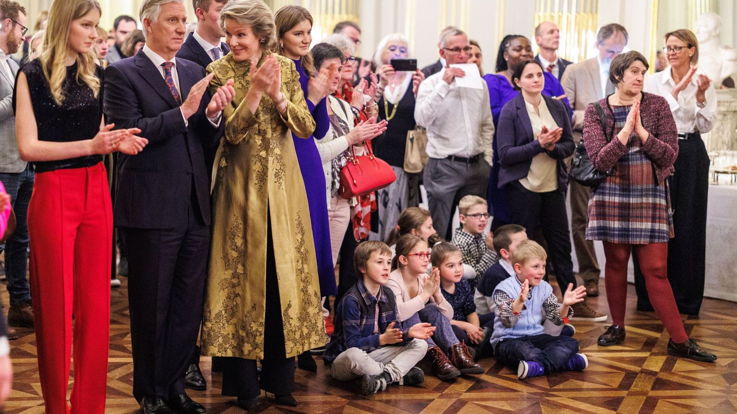 La recepción navideña de la familia real belga. (EFE)