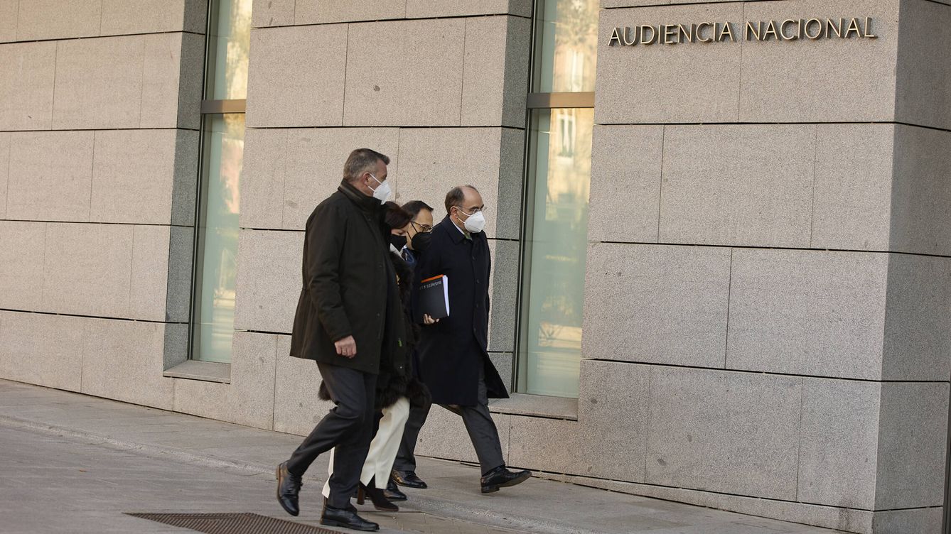Foto: Sánchez Galán, a su llegada a la Audiencia Nacional. (Jesús Hellín)