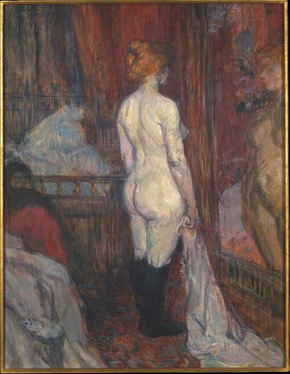 'Mujer ante un espejo'. Henri de Toulouse-Lautrec. 1897. Walter Annenberg Collection.