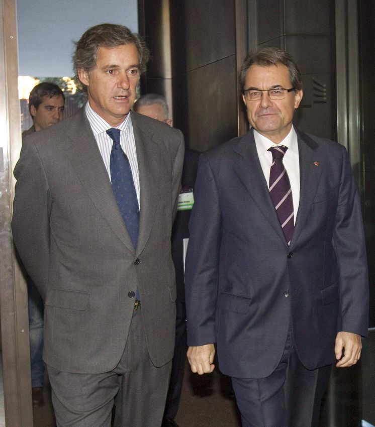 Foto: El presidente de Acciona José Manuel Entrecanales y Artur Mas. (EFE)