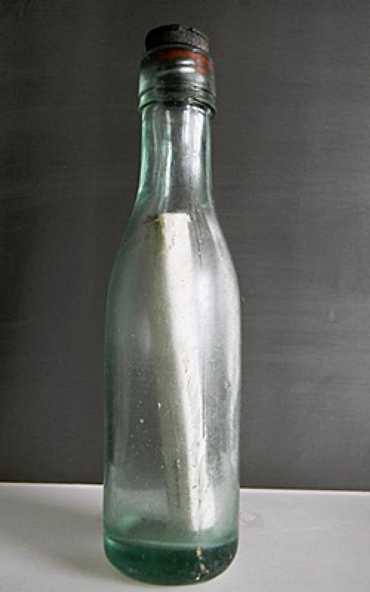 Foto: Un mensaje en una botella… de hace 98 años