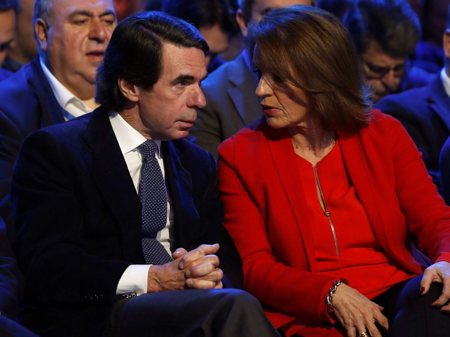 José María Aznar, y su mujer, Ana Botella,  en una imagen de archivo. (EFE)