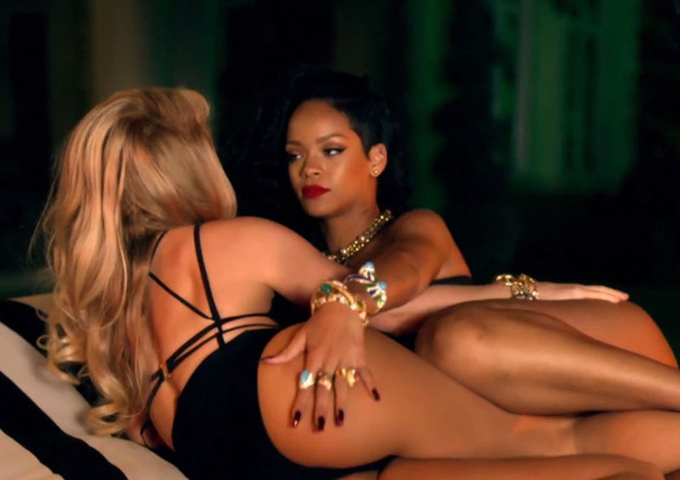 Foto: Shakira y Rihanna, en una imagen del videoclip 