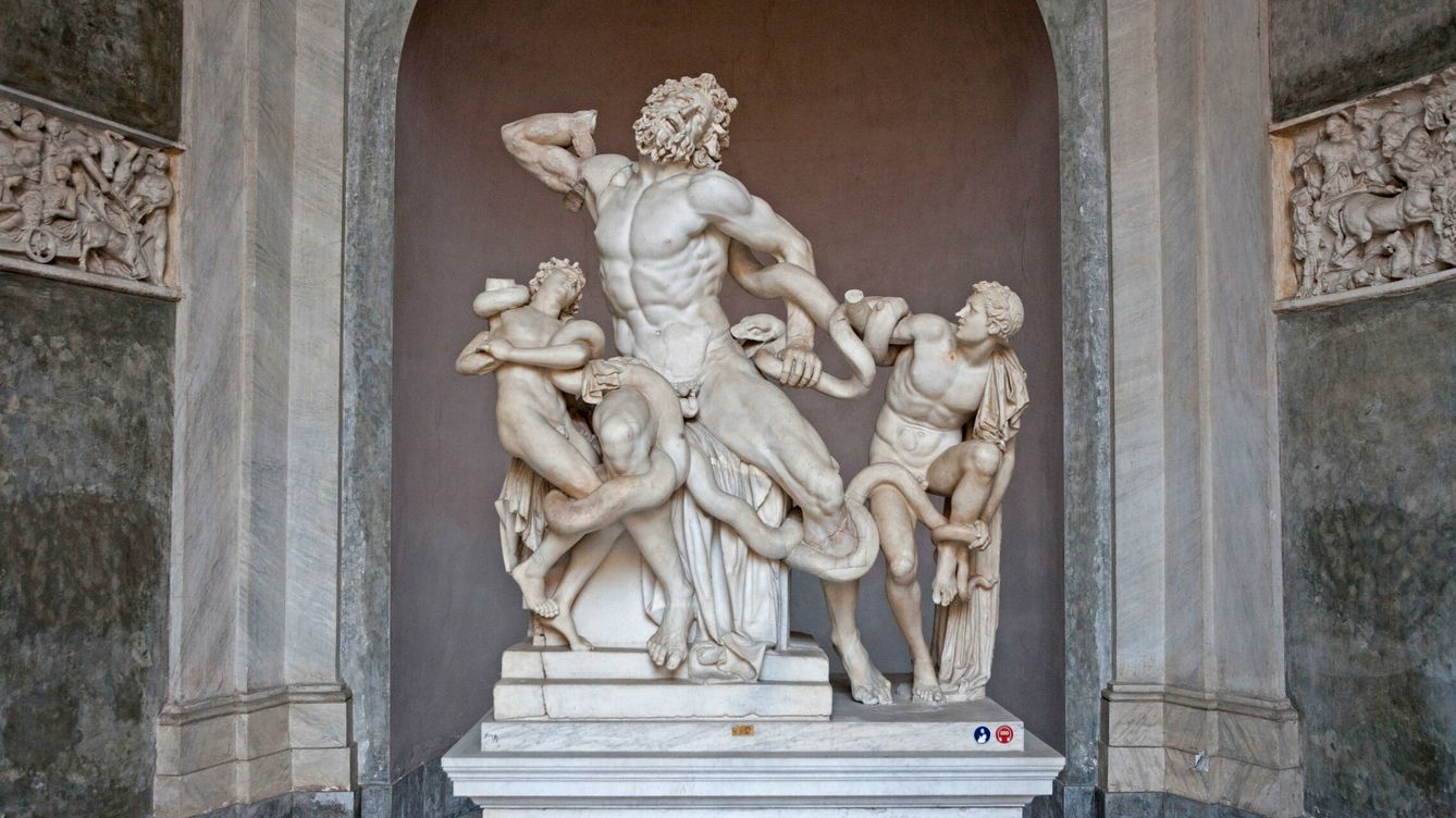 Foto: La escultura 'Laocoonte y sus hijos', con el brazo original de la misma encontrado por Pollak. (Alamy)