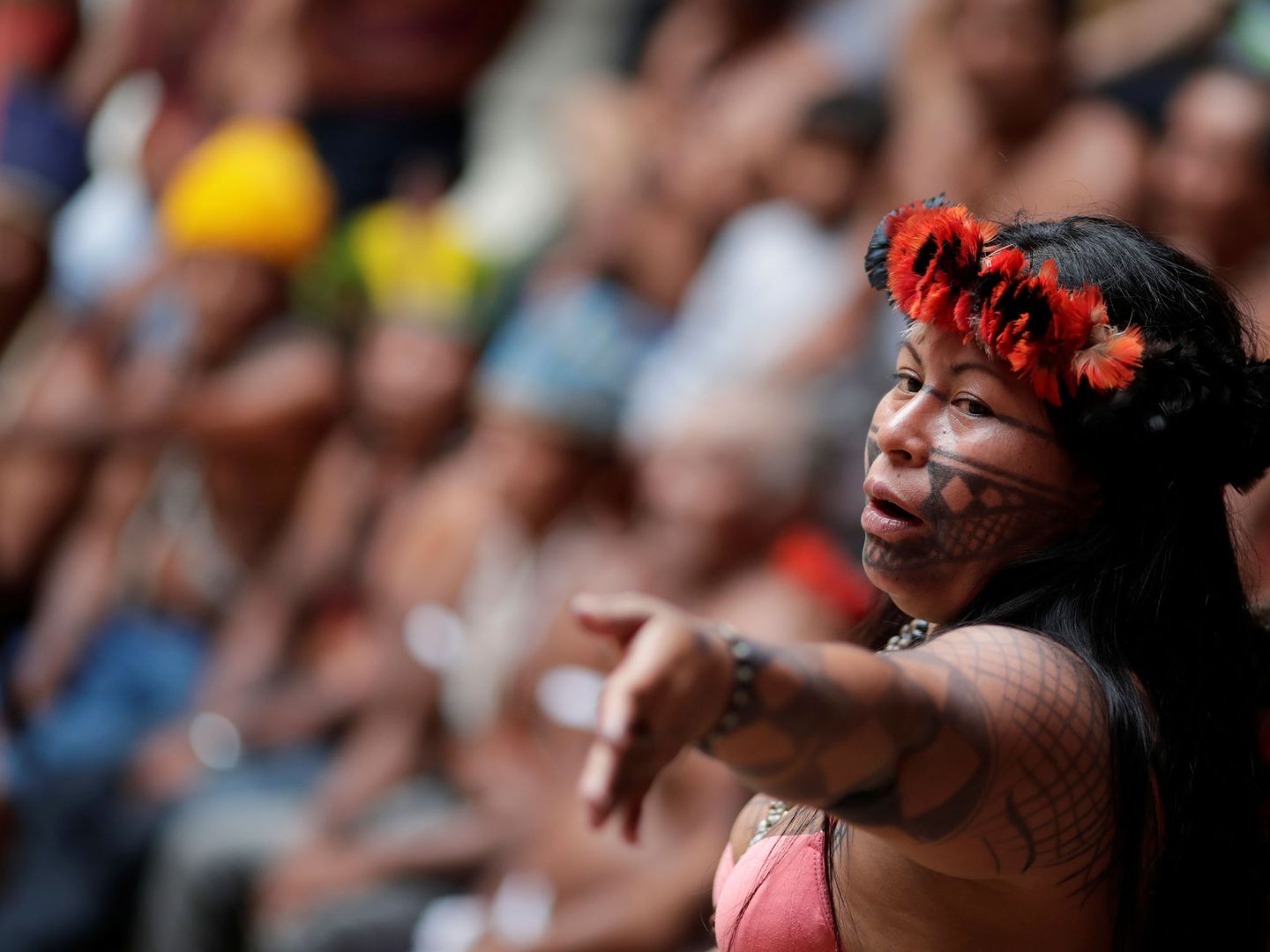 Una mujer indígena en Brasil. (Reuters)