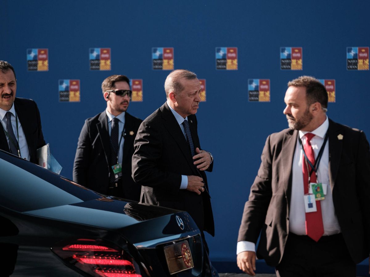 Foto: Recep Tayyip Erdogan, en el segundo día de la cumbre de la OTAN en Madrid. (Sergio Beleña)