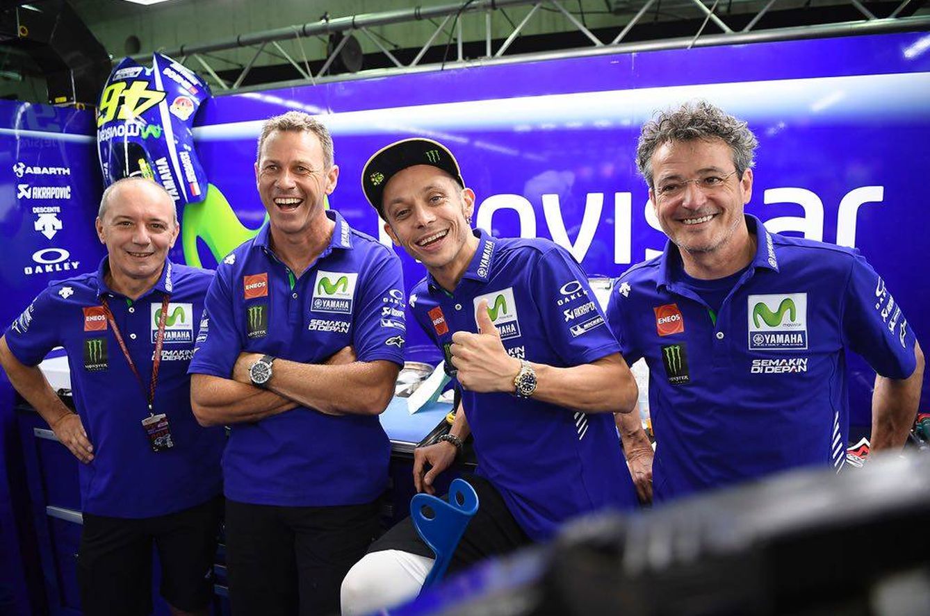 Valentino Rossi recibió el visto bueno de los médicos para participar en el GP de Aragón. (@YamahaMotoGP)