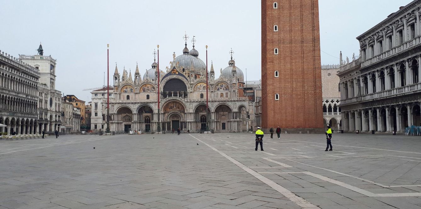 La imagen que presentaba Venecia al inicio del confinamiento: vacía de turistas.