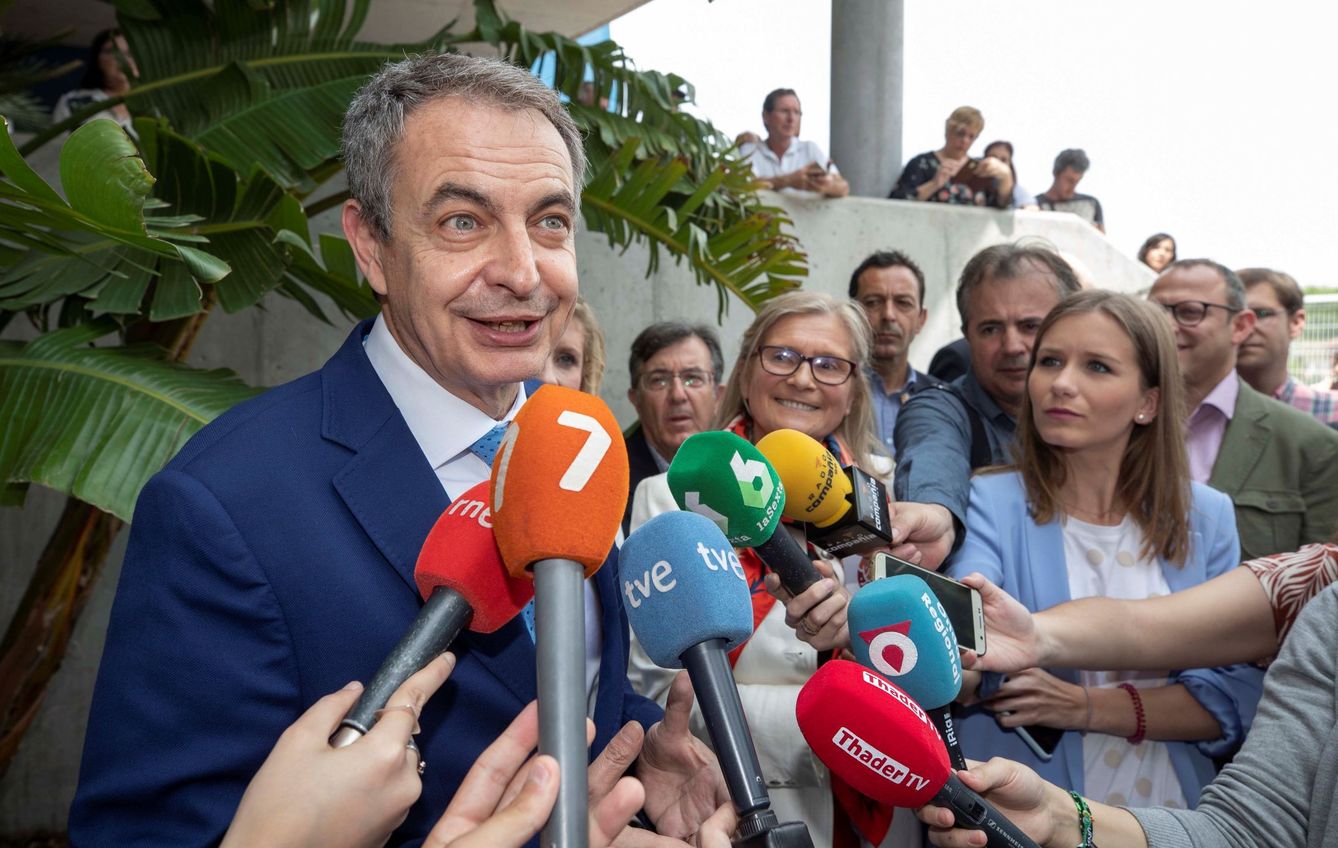 En Murcia, en mayo, Zapatero pidió un acuerdo para Venezuela y criticó el 'modus operandi' de Trump. (EFE)