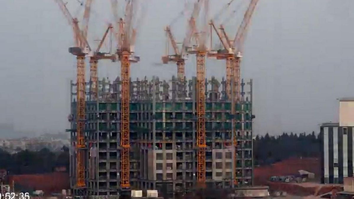 En vídeo: China construye un rascacielos de 57 plantas en 19 días