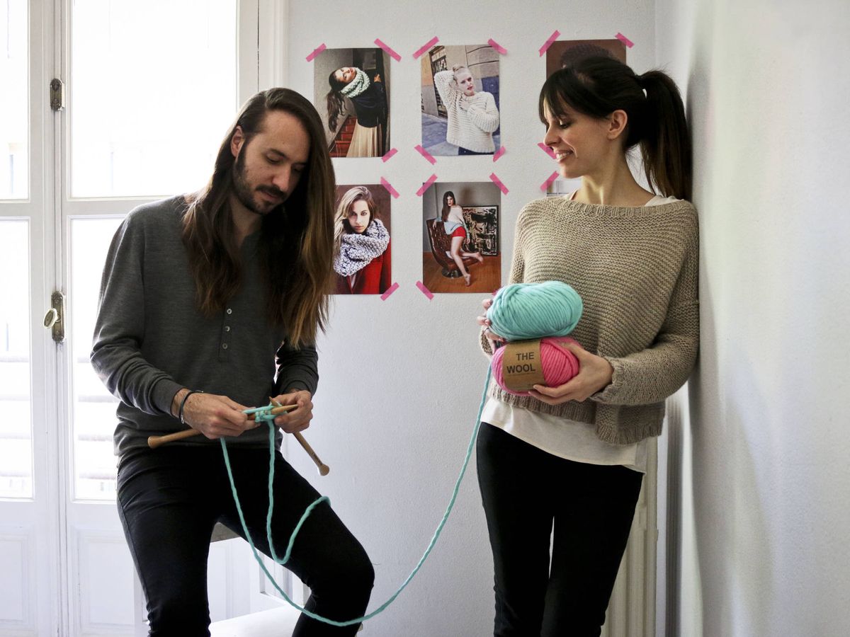 Foto: Alberto Bravo y María José Marín, fundadores de We Are Knitters