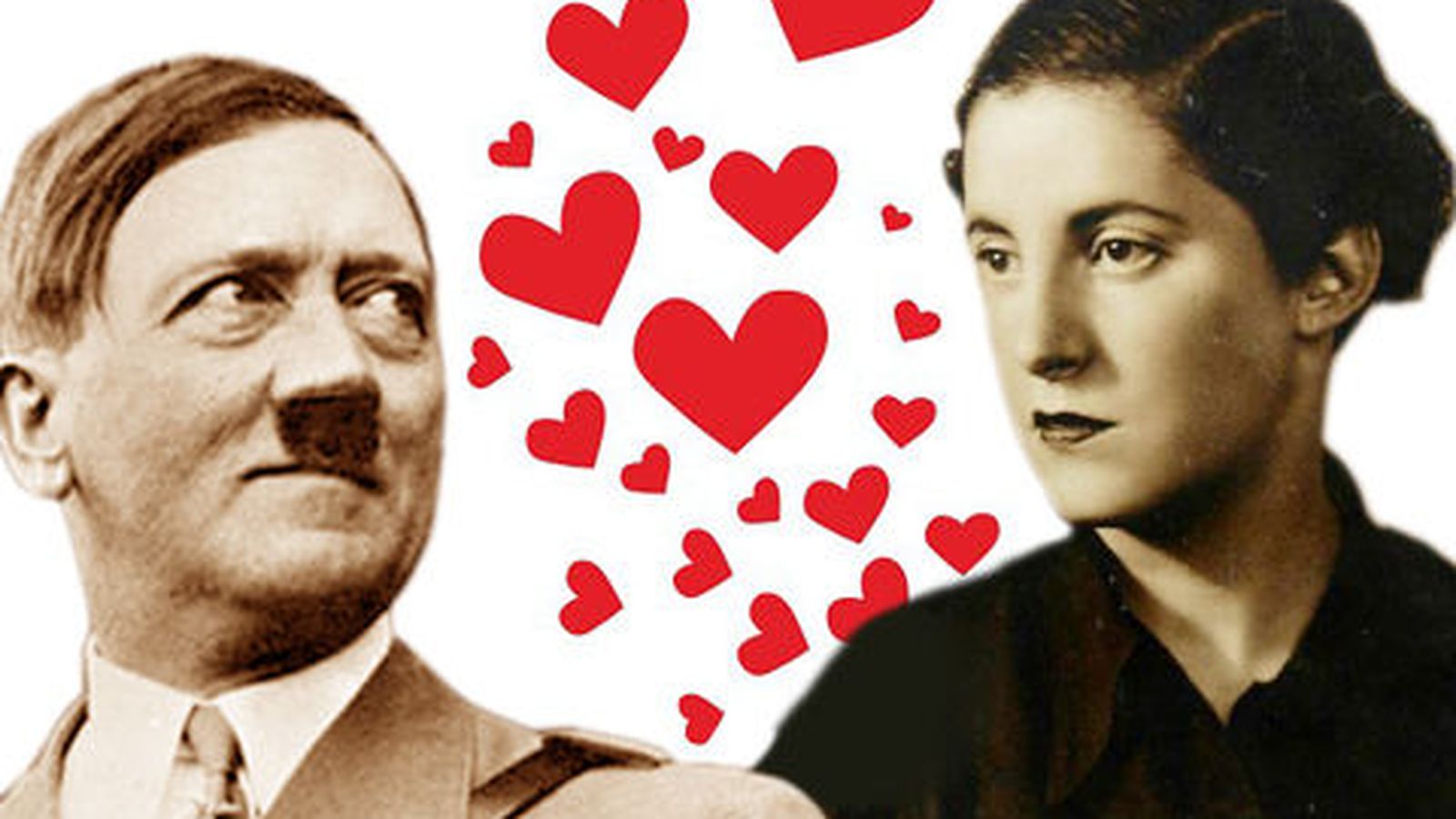 Foto: Montaje sobre fotografías de Hitler y Pilar Primo de Rivera.