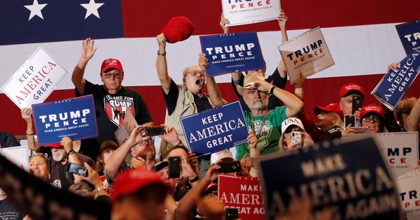 Foto: Seguidores del presidente Donald Trump durante un acto de campaña en Las Vegas, el 20 de septiembre de 2018. (Reuters)