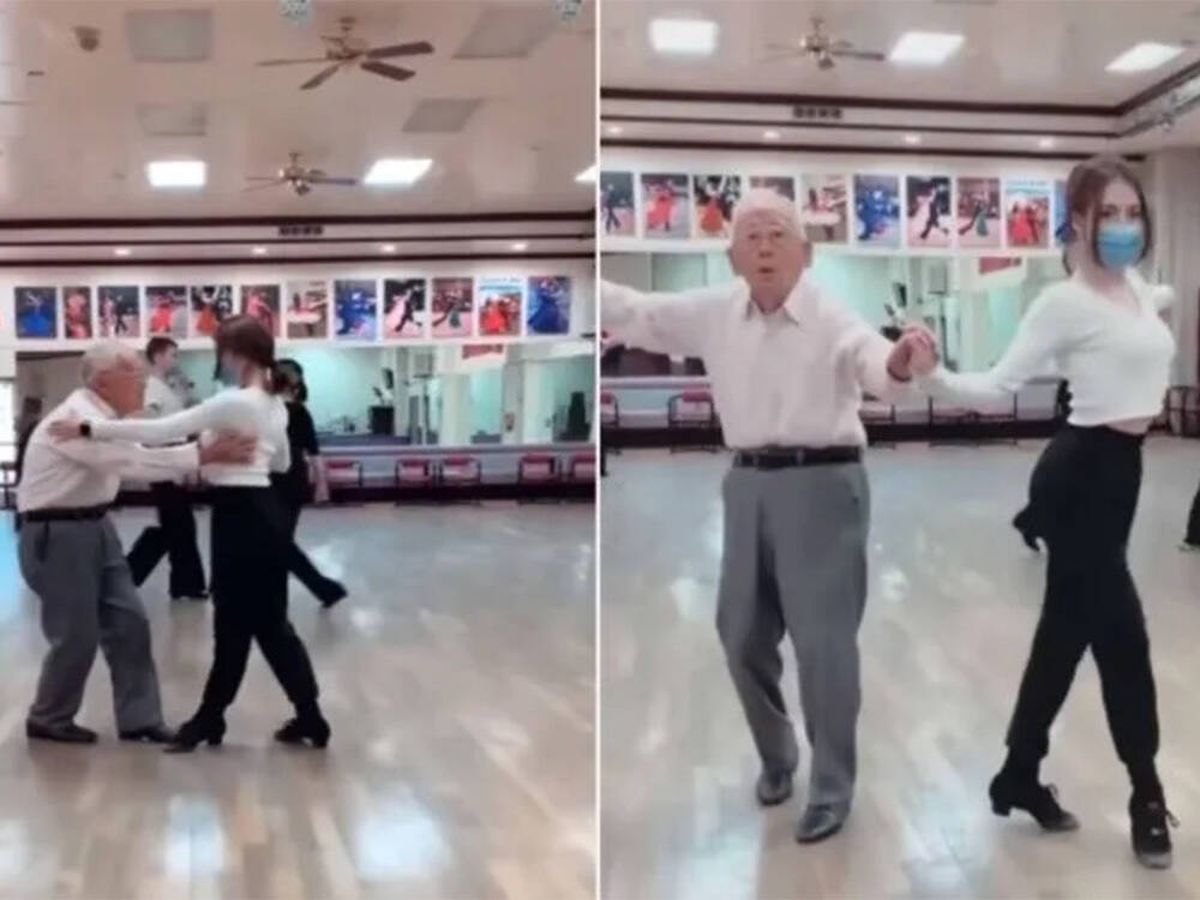 Foto: El rey de la pista de baile se llama Tom y tiene 96 años (Instagram @goodnews_movement)