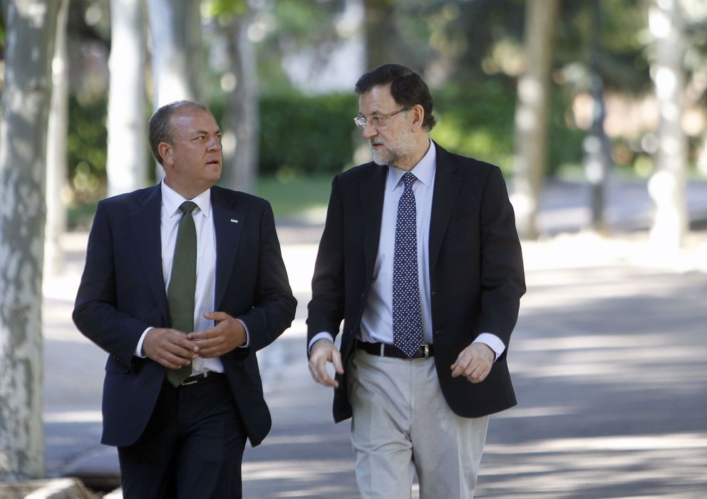Foto: Mariano Rajoy y José Antonio Monago, el 23 de julio en Moncloa.