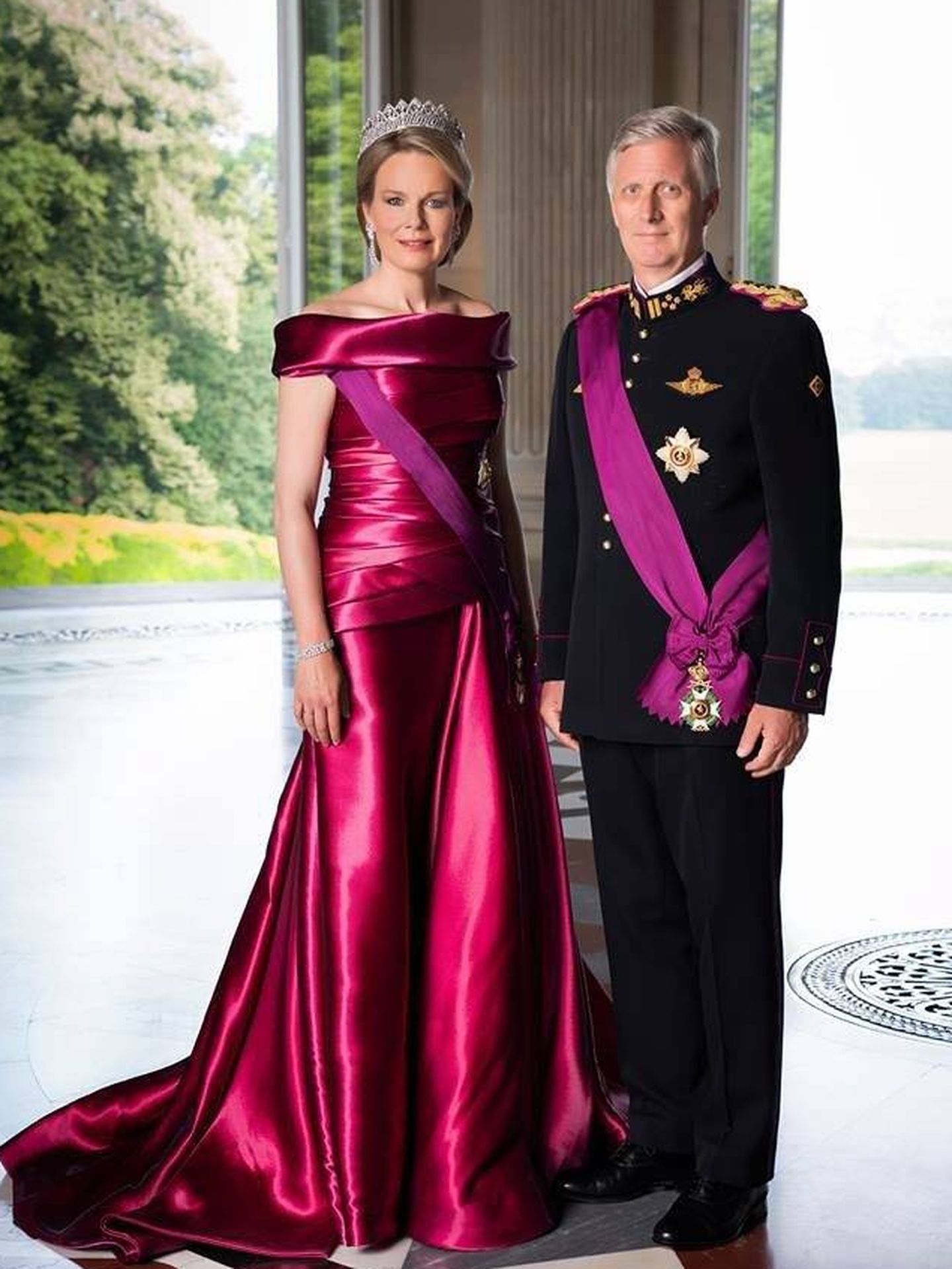 La pareja real. (Casa Real belga)