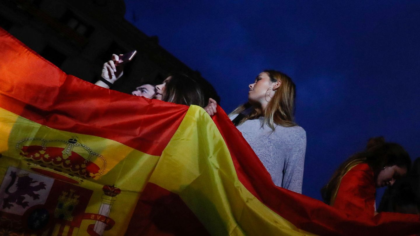 Manifestación a favor de la Constitución en Barcelona. (Reuters)