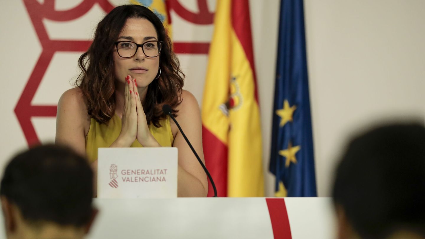 La vicepresidenta y Portavoz del Gobierno valenciano, Aitana Mas. (EFE/Ana Escobar) 