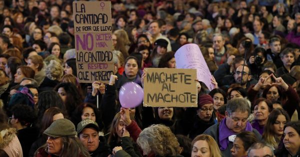 Foto: Miles de mujeres abarrotaron Madrid este viernes. (EFE)