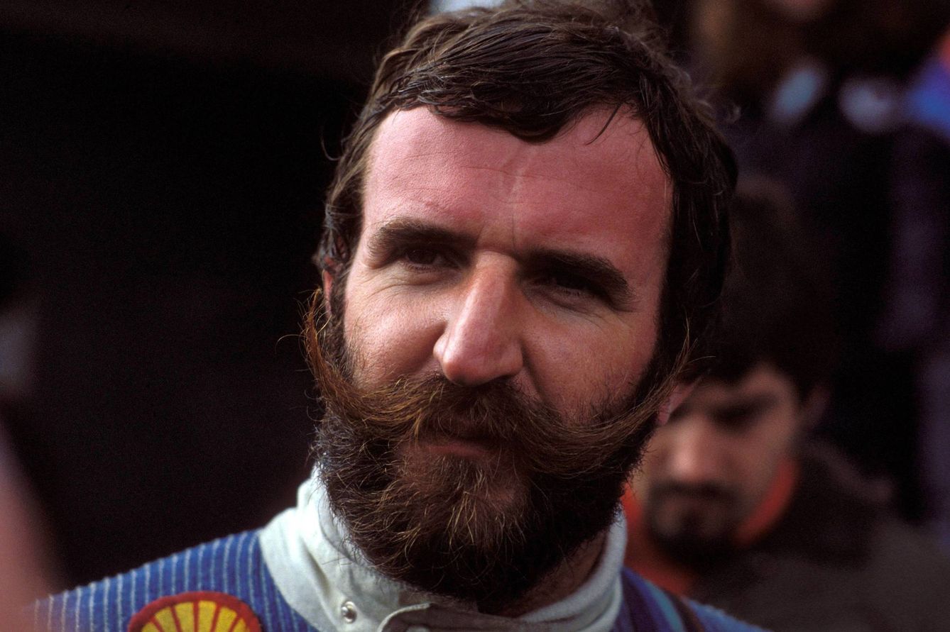 El inconfundible bigote del piloto austriaco de Harald Ertl. (Imago)