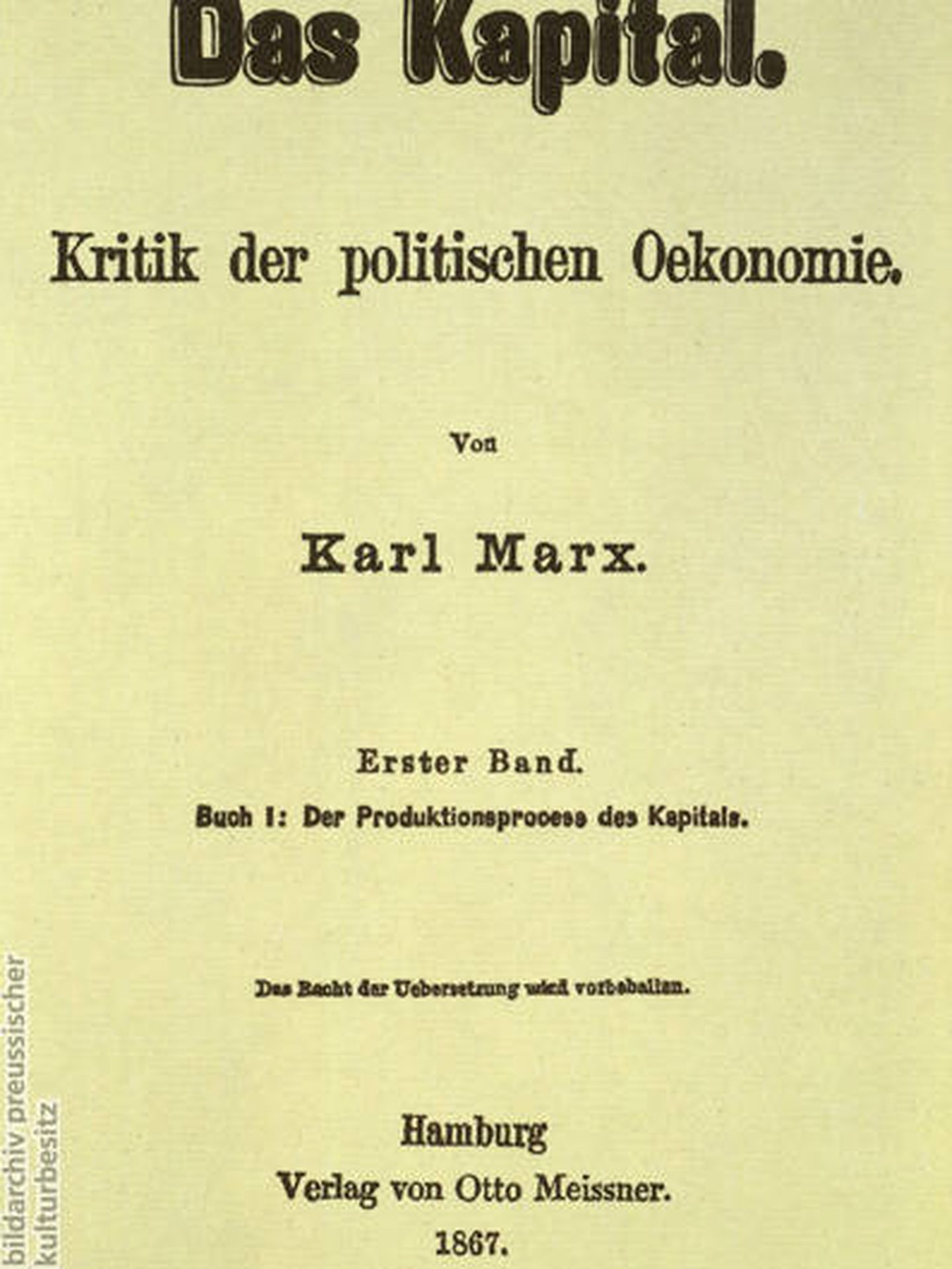 Primera edición de 'El Capital' (1867)