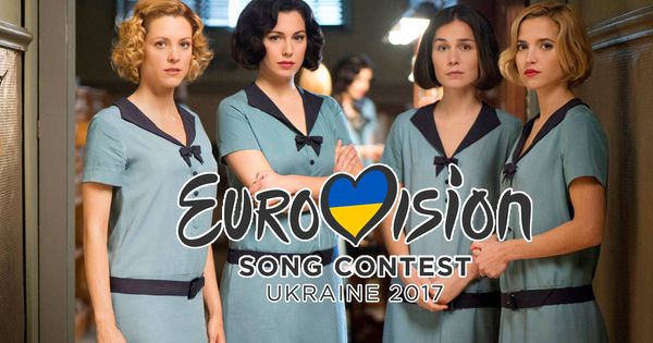 Foto: 'Las chicas del cable', comentaristas de Eurovisión por un día. (Netflix)