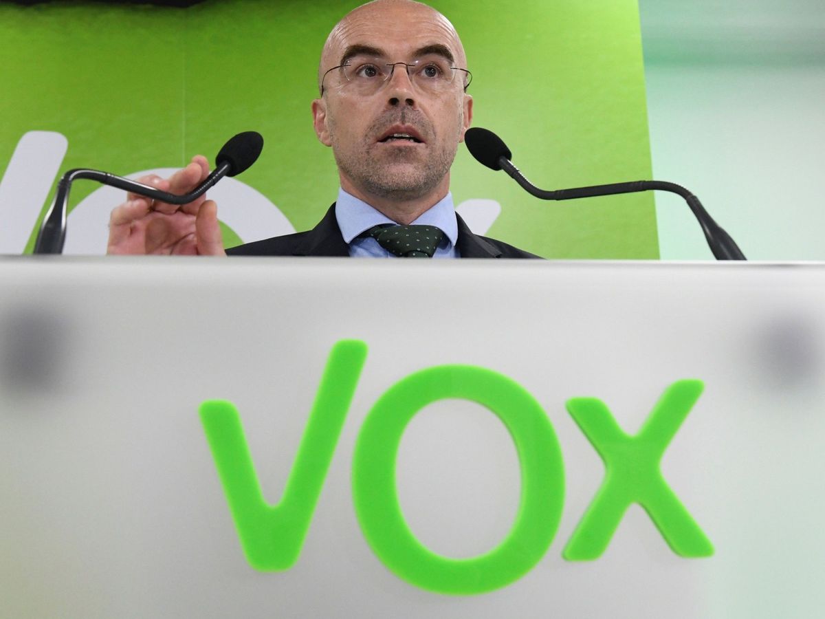 Foto: El portavoz político de Vox, Jorge Buxadé. (EFE/Víctor Lerena)