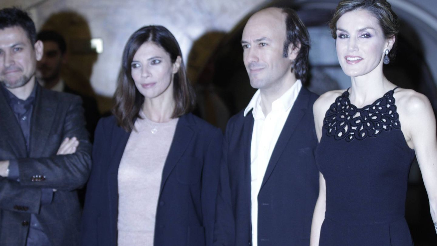 Rodrigo Cortés, a la izquierda, con Letizia y Maribel. (CP)