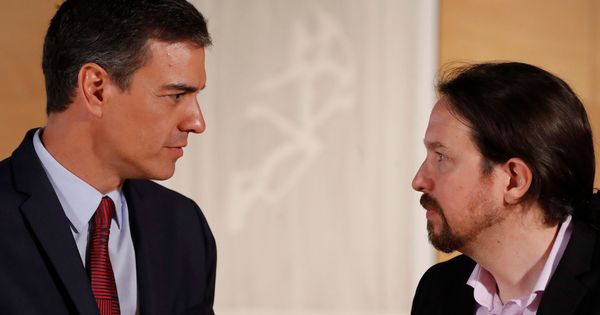 Foto: Pedro Sánchez, junto a Pablo Iglesias en una imagen de archivo. (EFE)