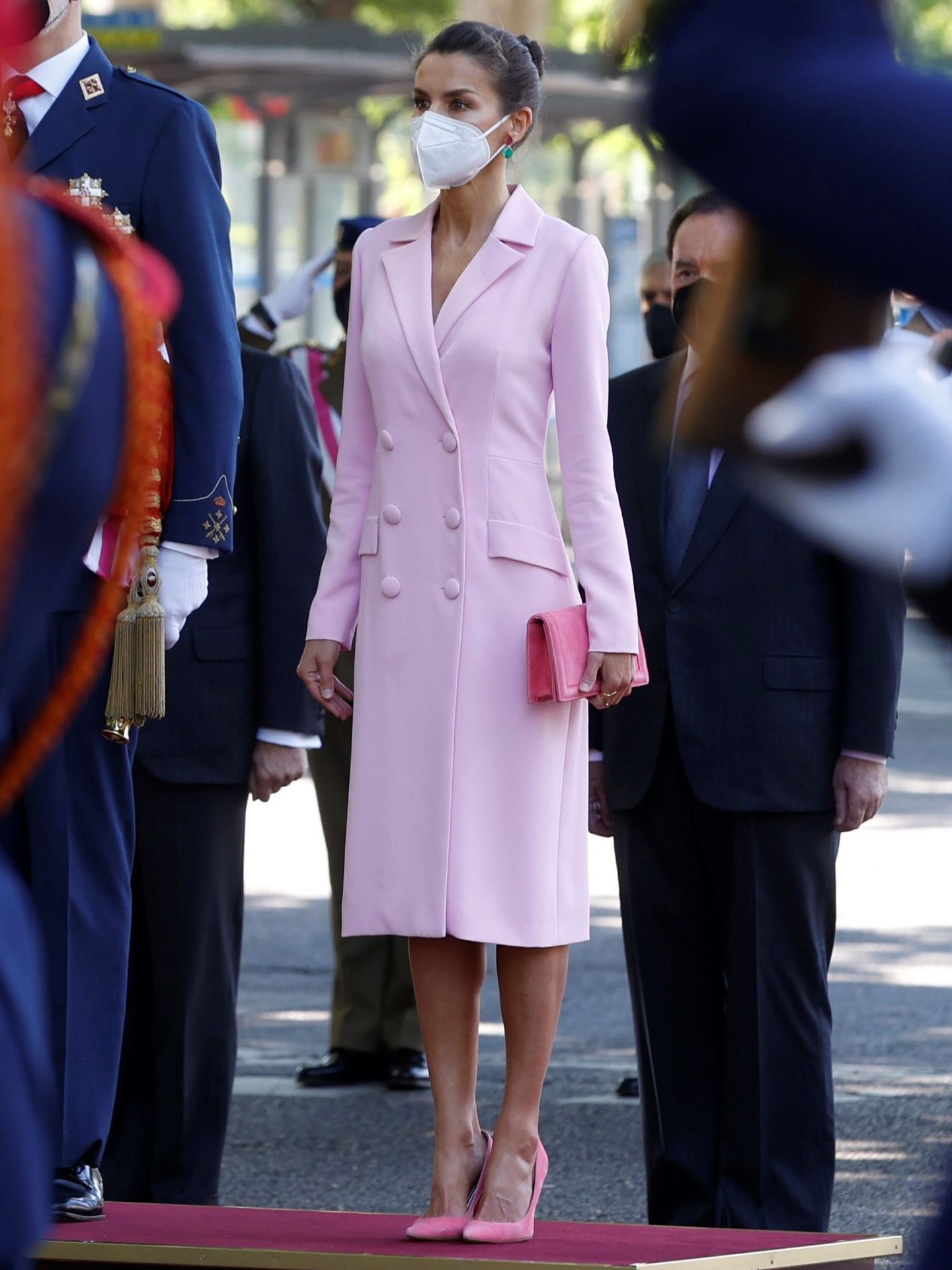 La Reina, en las Fuerzas Armadas de 2021. (EFE/J.J. Guillén)