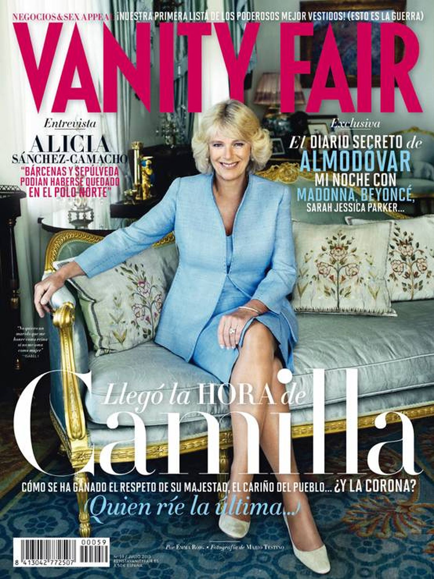 Camilla Parker Bowles para 'Vanity Fair'.